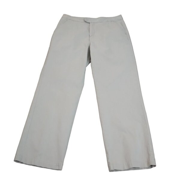 Calvin Klein |  Khaki Tan Straight Leg Pants Cotton | Size 12 - Picture 1 of 9